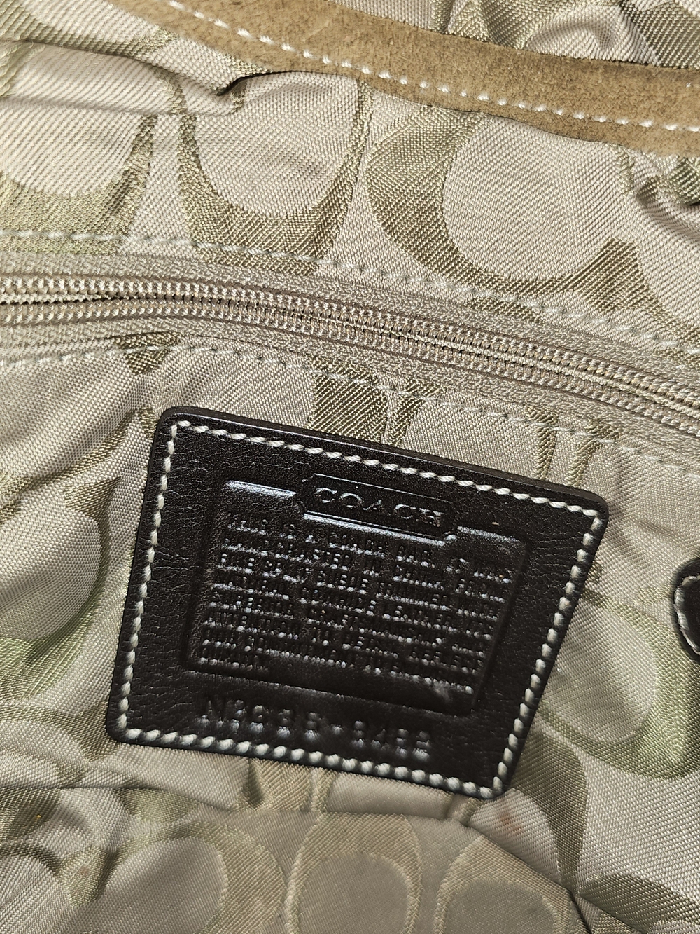 Vintage COACH Suede Shoulder Bag in Brown - Picture 5 of 5